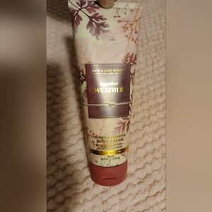 Body cream together together